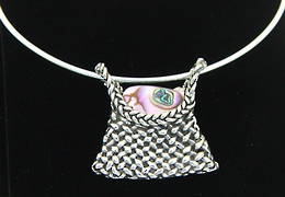 P57 Woven Kete Pendant on chain